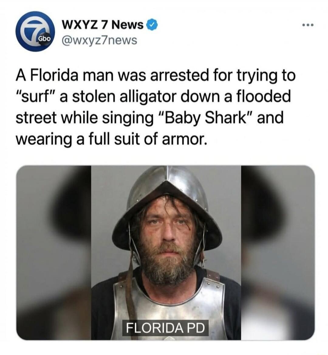WXYZ 7 News @wxyz7news A Florida man was arrested for trying to 