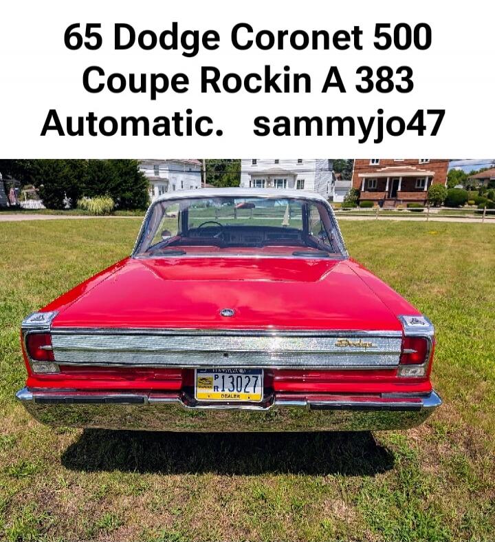 65 Dodge Coronet 500 Coupe Rockin A 383 Automatic. sammyjo47
