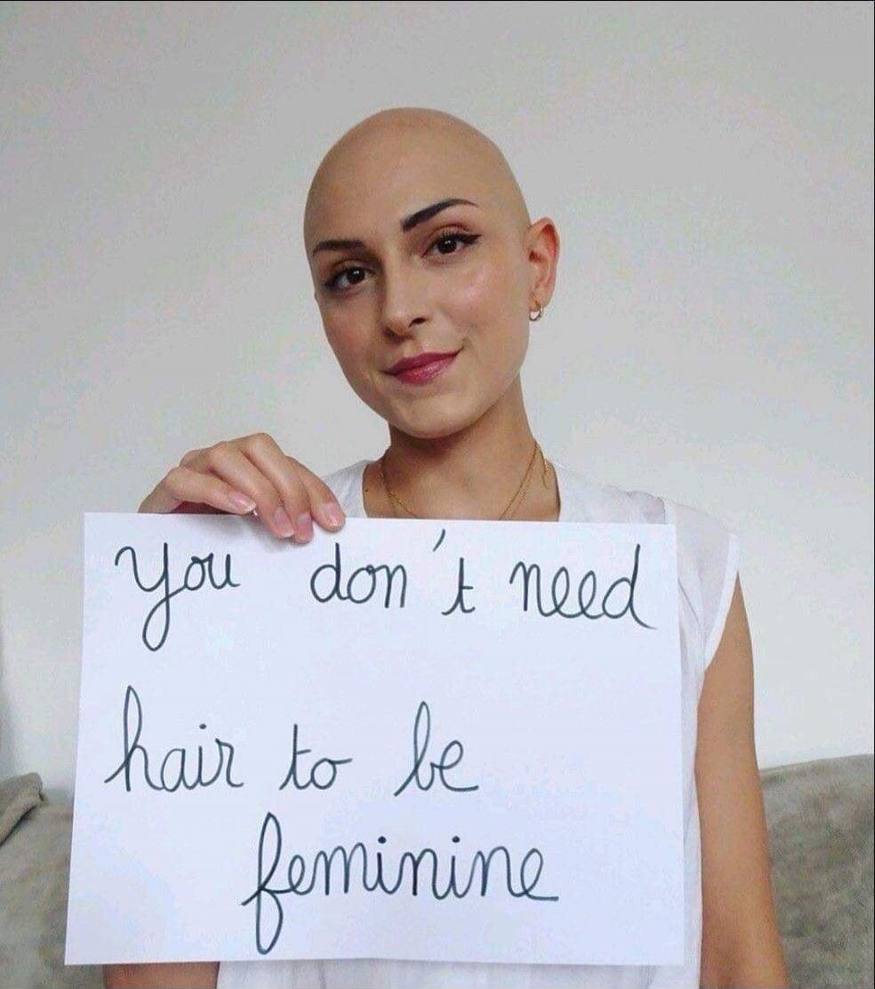 You don't need hair to be feminine