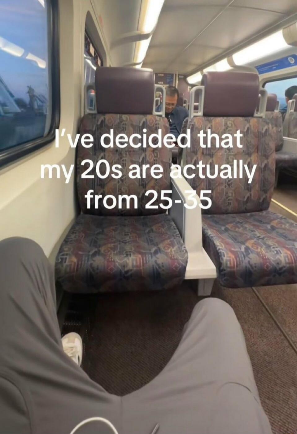 I've decided that my 20s are actually from 25-35