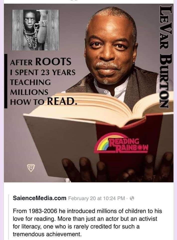 SaienceMediacom Fcb From 1983 2006 he introduced millions of children to his love for reading More than just an actor but an activist for literacy one who is rarely credited for such a tremendous achievement