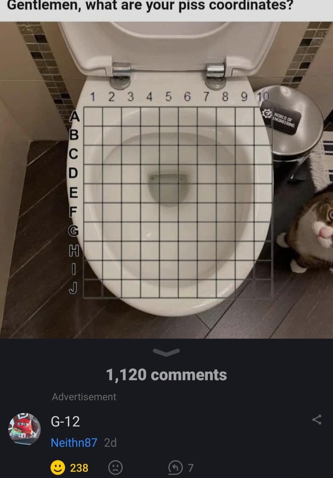 entiemen what are your piss coordinates