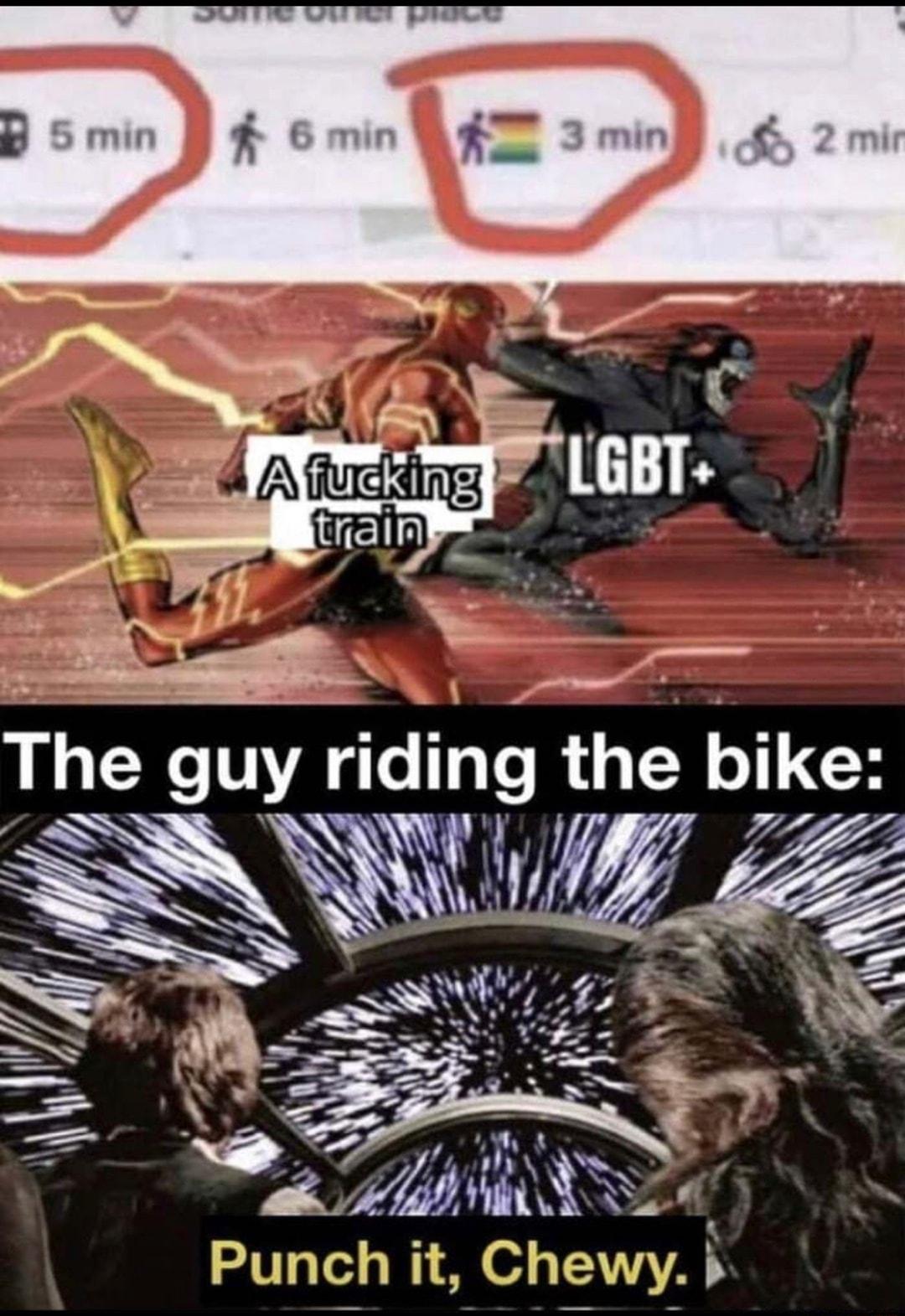 e Th gu riding the bike W N DLWC u gncwyi