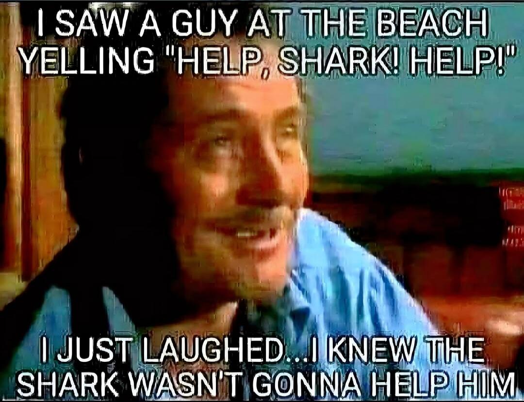 I SAW A GUY AT THE BEACH YELLING 