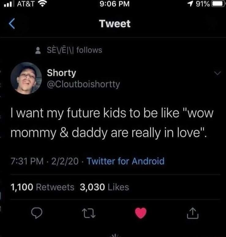 I want my future kids to be like 