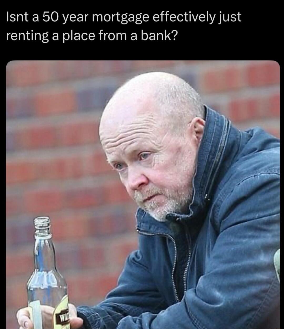 Isnt a 50 year mortgage effectively just renting a place from a bank?