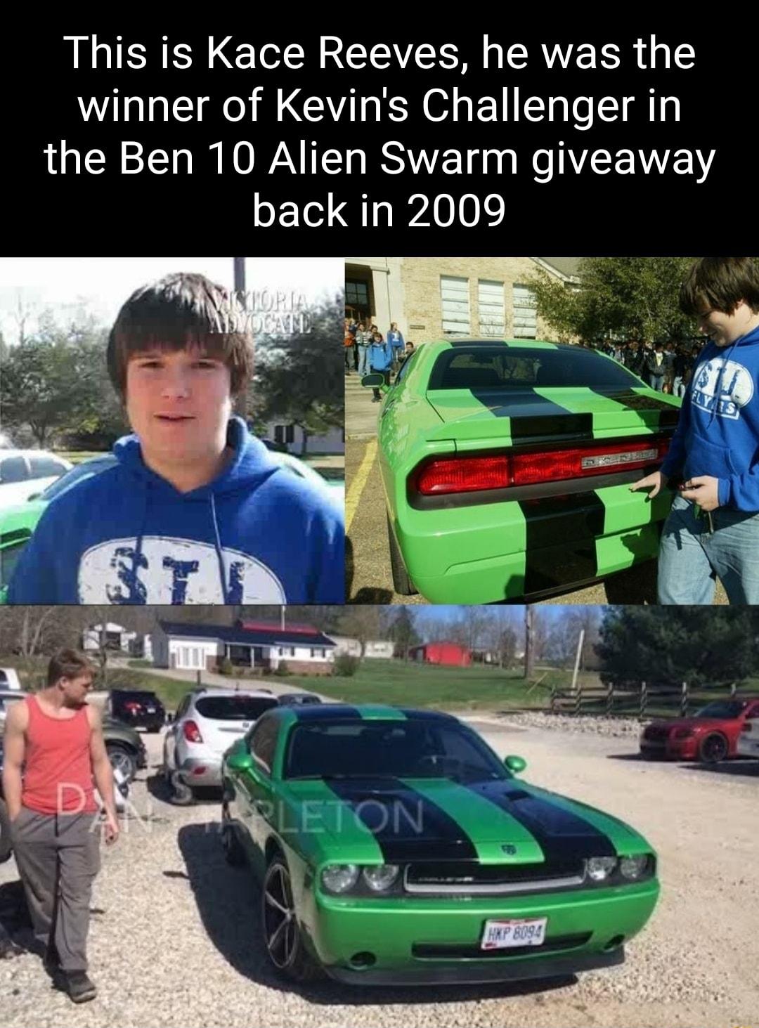 This is Kace Reeves he was the winner of Kevins Challenger in the Ben 10 Alien Swarm giveaway back in 2009
