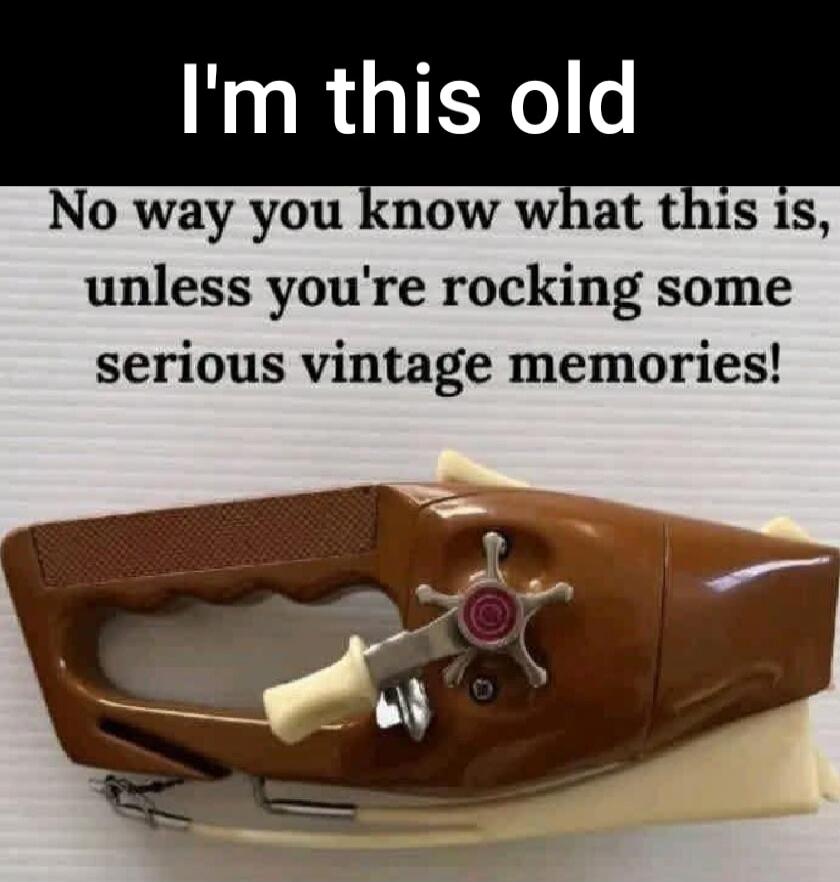 I'm this old. No way you know what this is, unless you're rocking some serious vintage memories!