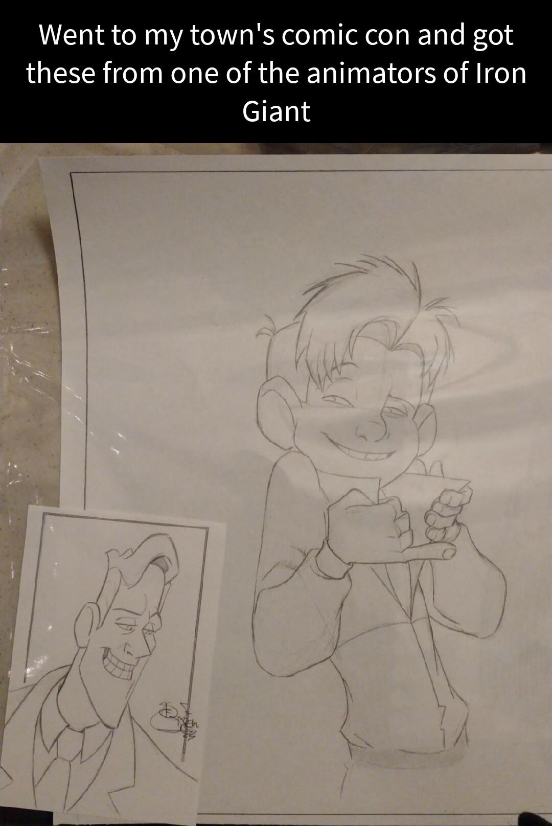 Went to my towns comic con and got these from one of the animators of Iron fELIS