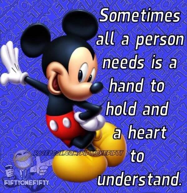 Sometimes all a person needs is a hand to hold and a heart to understand. FIFTYONEFIFTY FACEBOOK.COM/FIFTYONEFIFTY