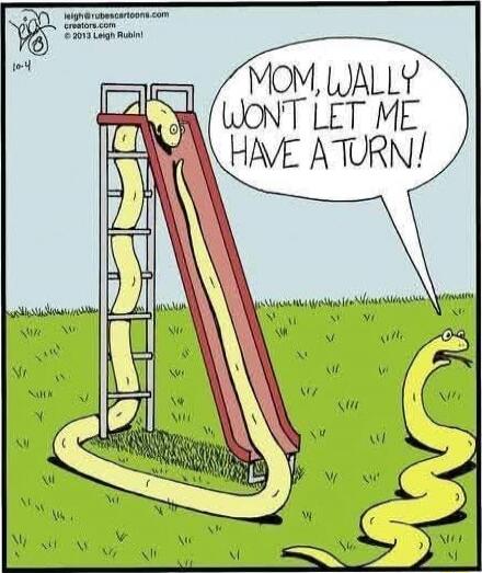 MOM, WALLY WON'T LET ME HAVE A TURN!