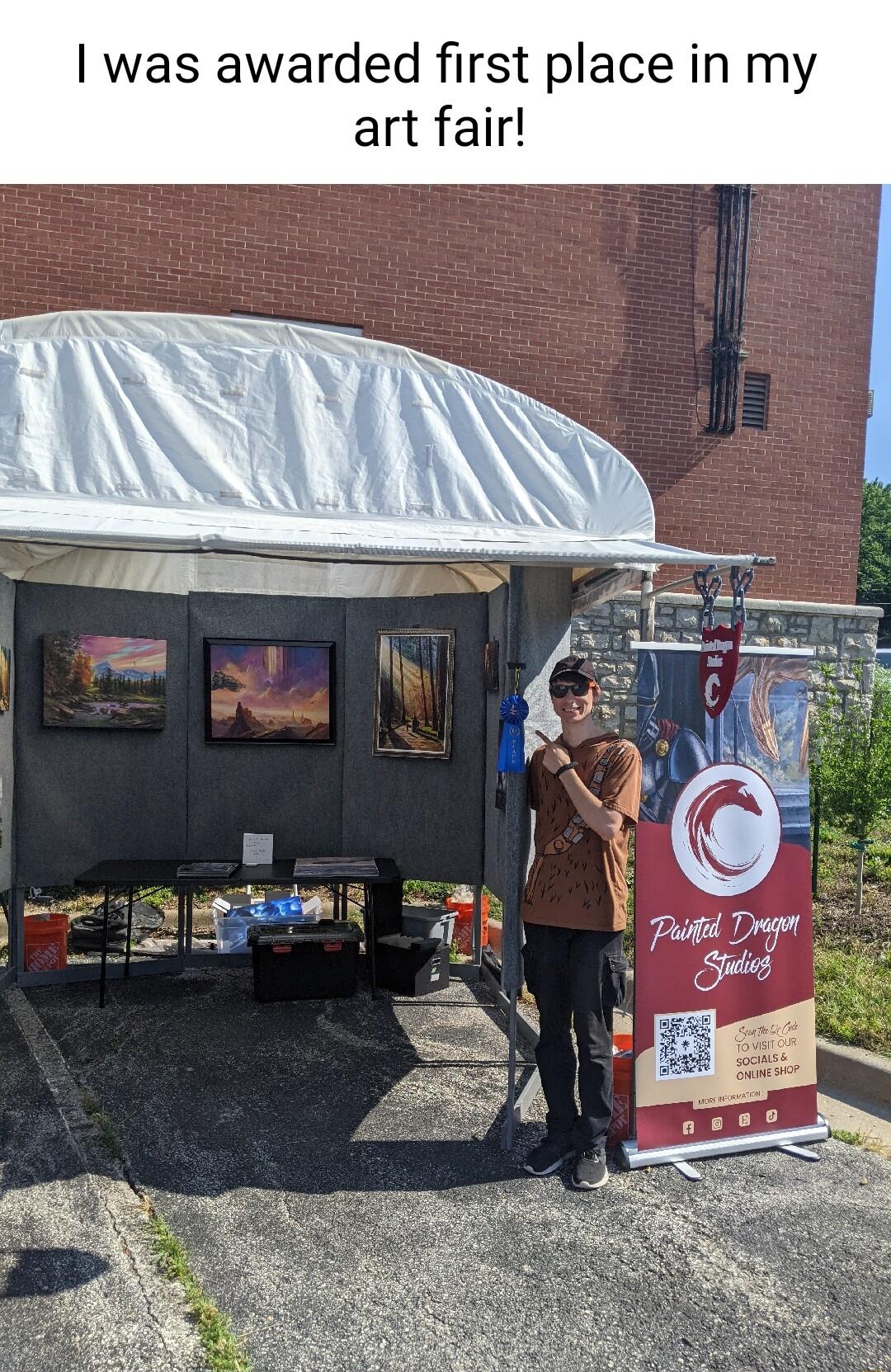 was awarded first place in my art fair