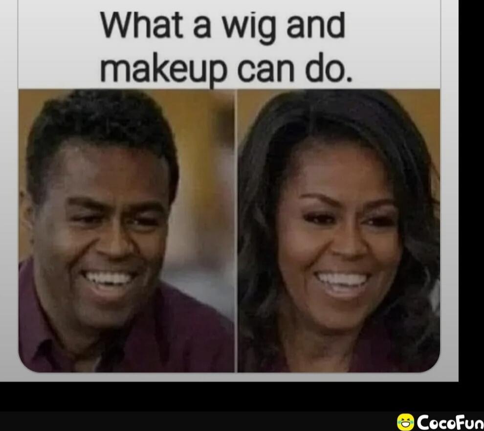 What a wig and makeup can do.