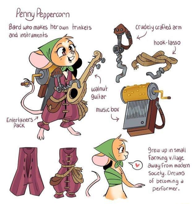 Peny Papperwrn Bard who makes herown trnkers Crudely udied acm 3nd nStruments hook lasso 9rew up n small Fatmog vilage Bway from modecn Socely Dreams of beomng performer