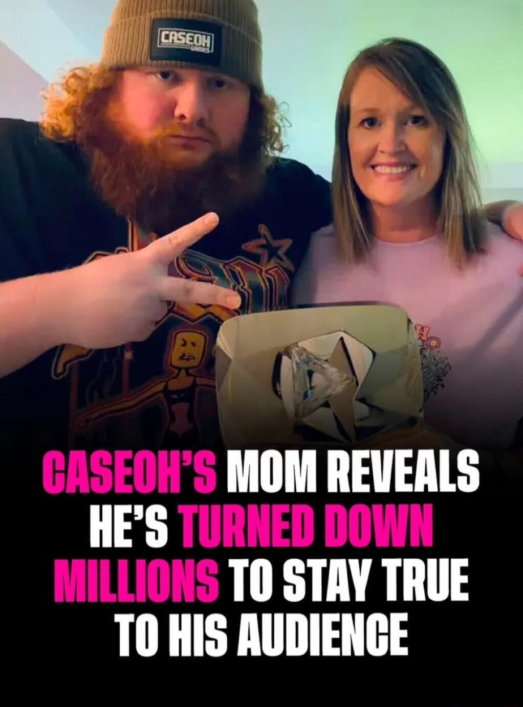 CASEOH'S MOM REVEALS HE'S TURNED DOWN MILLIONS TO STAY TRUE TO HIS AUDIENCE. CASEOH GAMES.