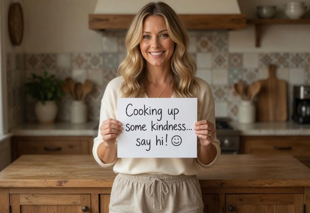 Cooking up some kindness... say hi! :)