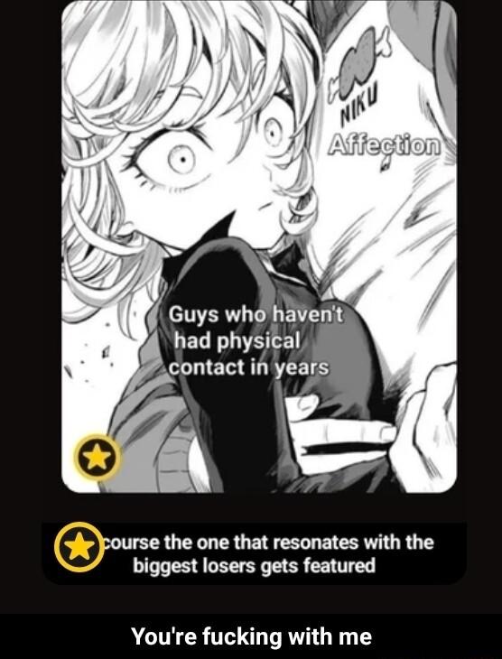 Gyslwhfe nt LEL phygilil contact in year 2 o Fourse the one that resonates with the biggest losers gets featured Youre fucking with me