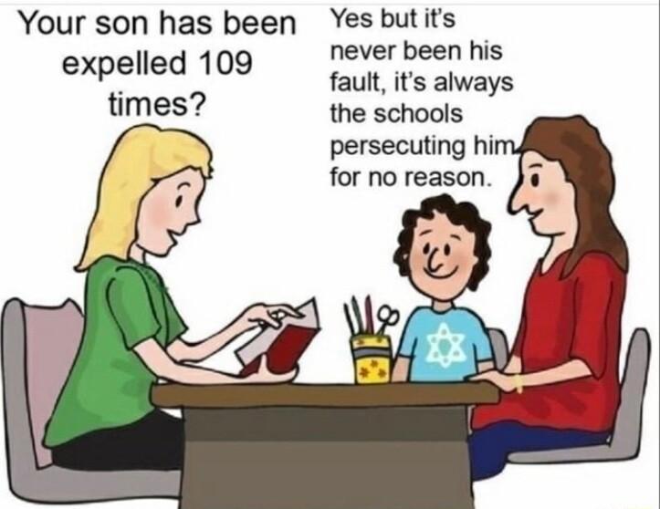 Your son has been Yes butits never been his expolied 109 fault its always times the schools persecuting hi for no reason