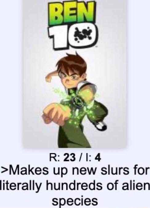 R2314 Makes up new slurs for literally hundreds of alien species