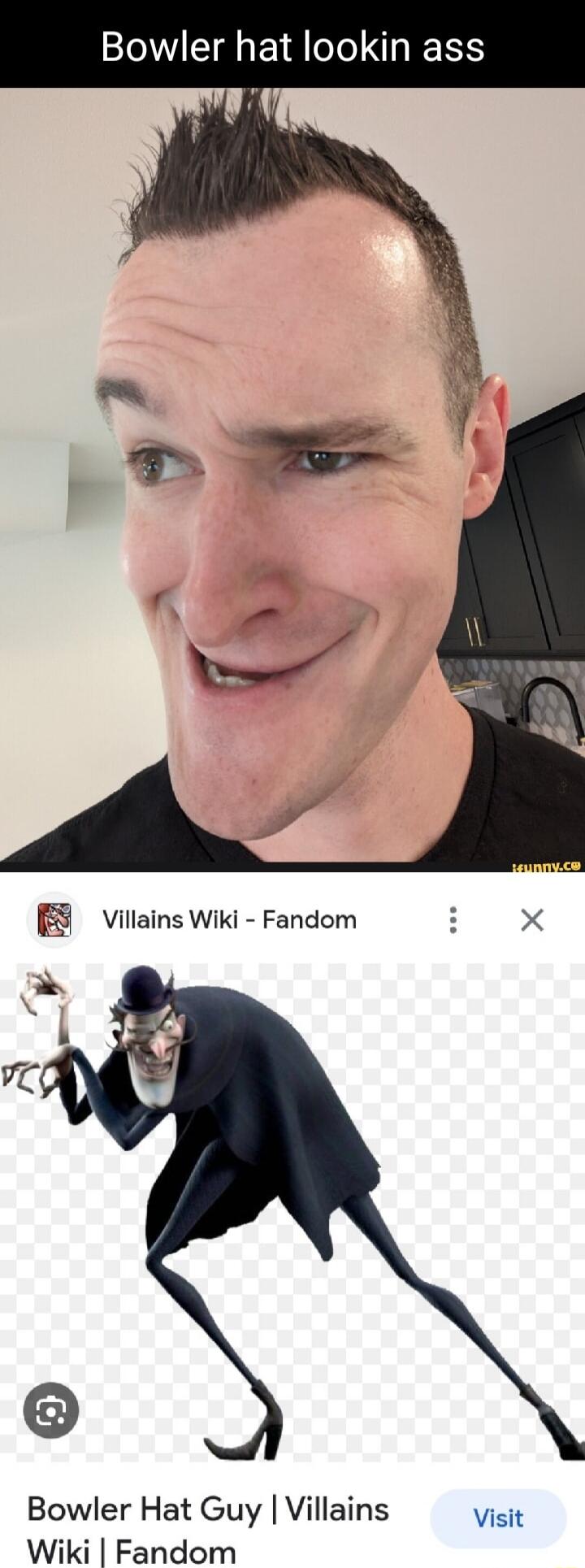 Bowler hat lookin ass Bowler Hat Guy Villains Visit Wiki Fandom