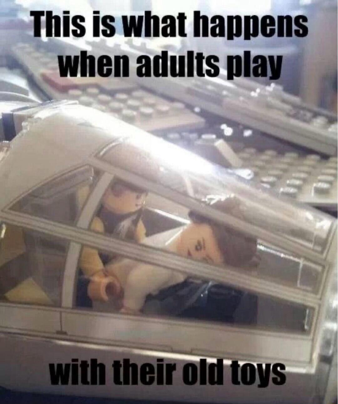 This is what happens when adults play with their old toys