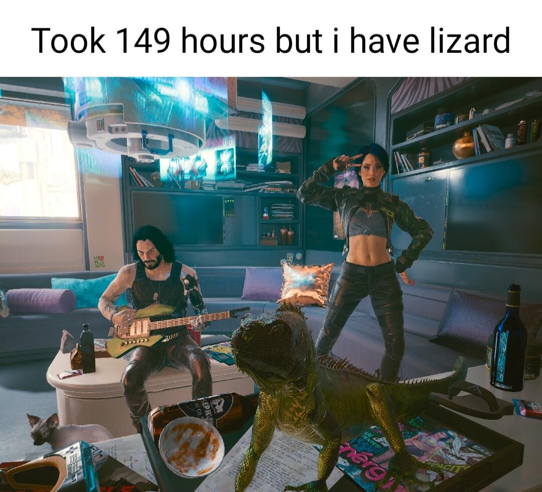 Took 149 hours but i have lizard