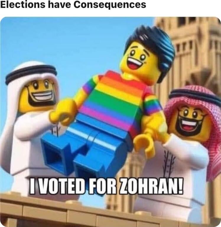 Elections have Consequences
I VOTED FOR ZOHAN!
