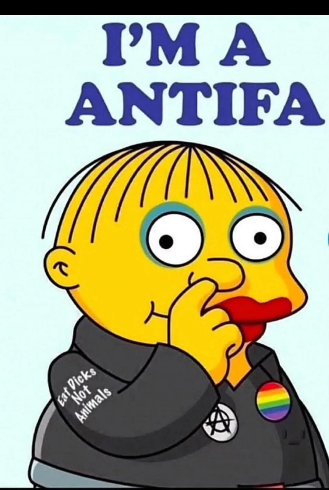 I'M A ANTIFA

(sleeve text) Eat Dicks Not Animals