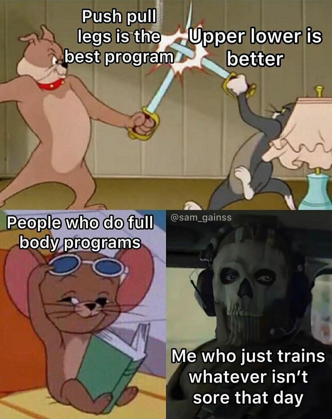 Me who just trains whatever isnt IR GEINCEN