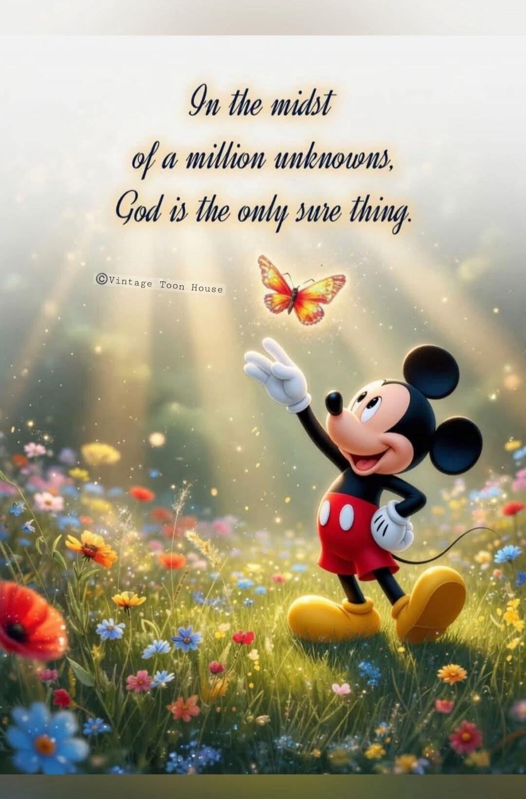 In the midst of a million unknowns, God is the only sure thing. Vintage Toon House