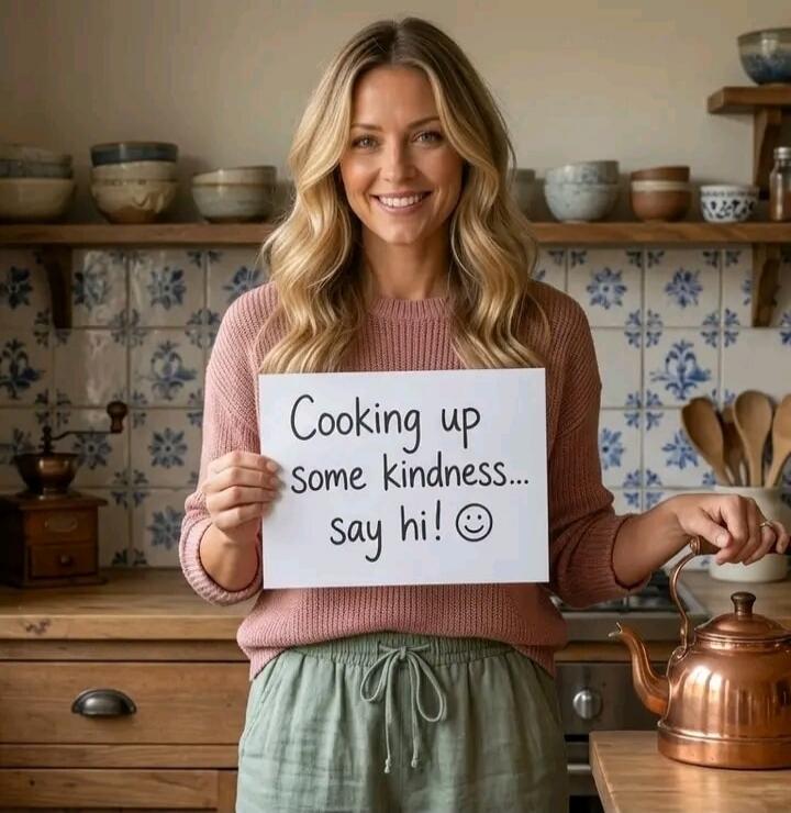 Cooking up some kindness... say hi! :)
