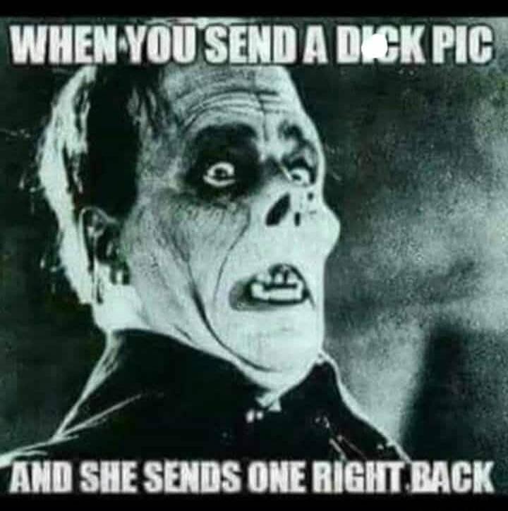 WHEN YOU SEND A DICK PIC AND SHE SENDS ONE RIGHT BACK