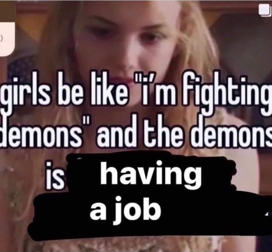 IPS be ke1m lghllng emons and the demon is havmg Y o R Pt o