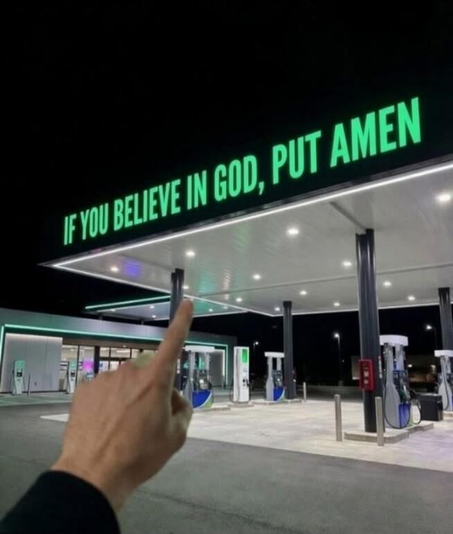 IF YOU BELIEVE IN GOD, PUT AMEN