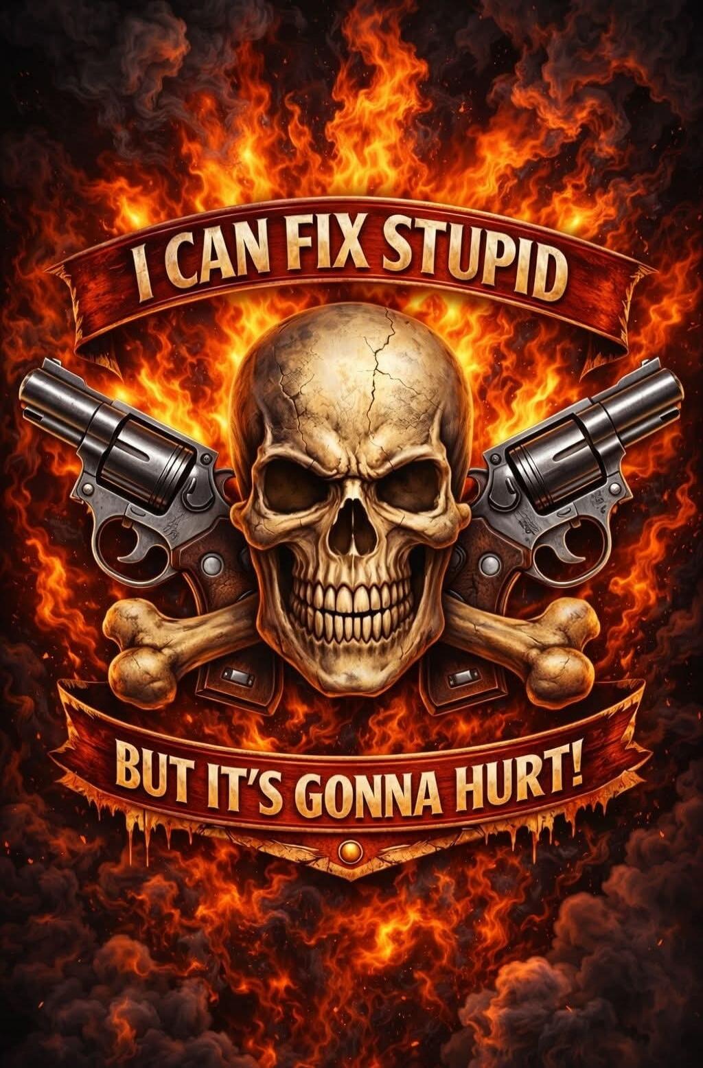 I CAN FIX STUPID BUT IT'S GONNA HURT!