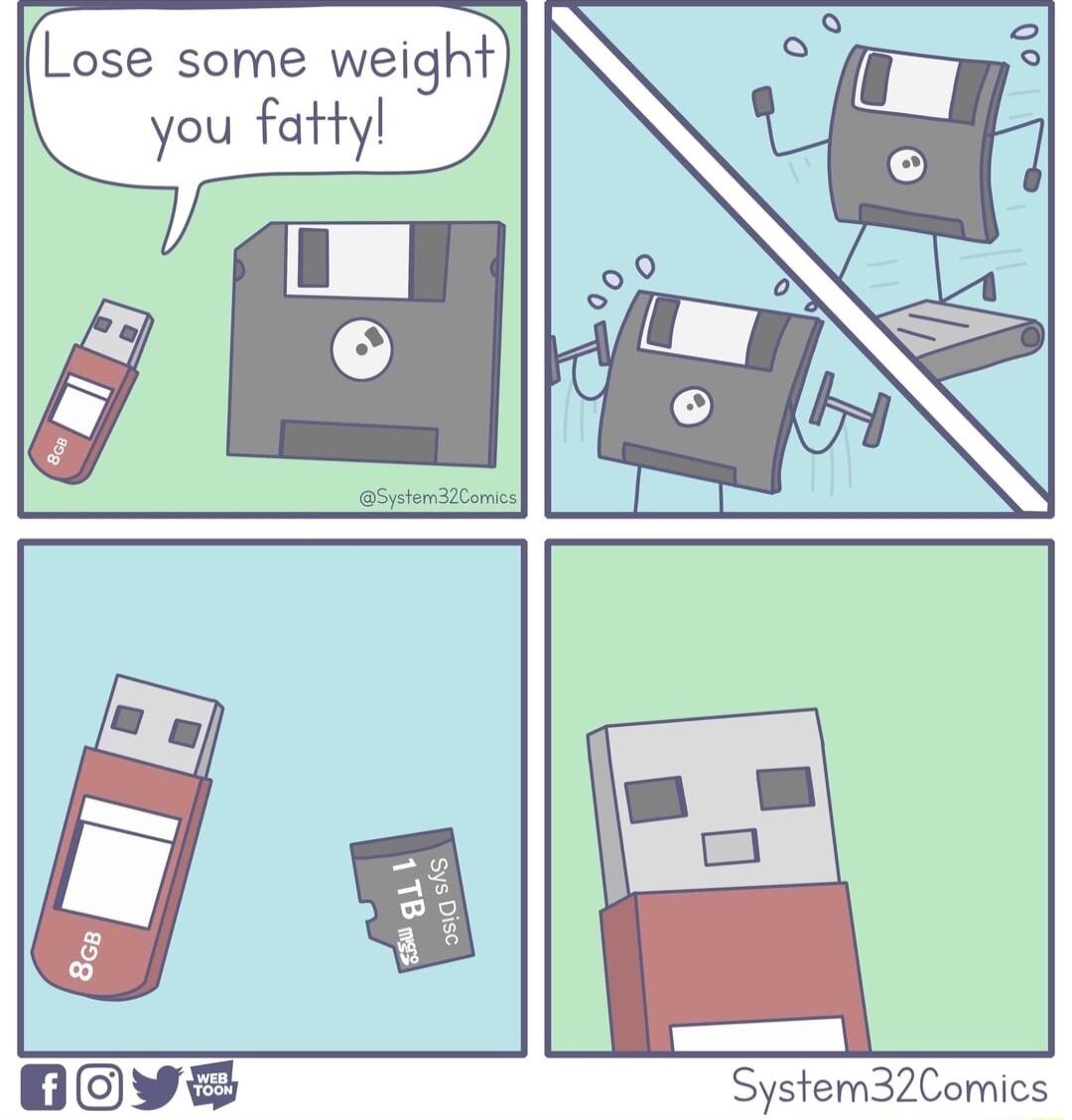 Lose some weight you fattyl System32Comics