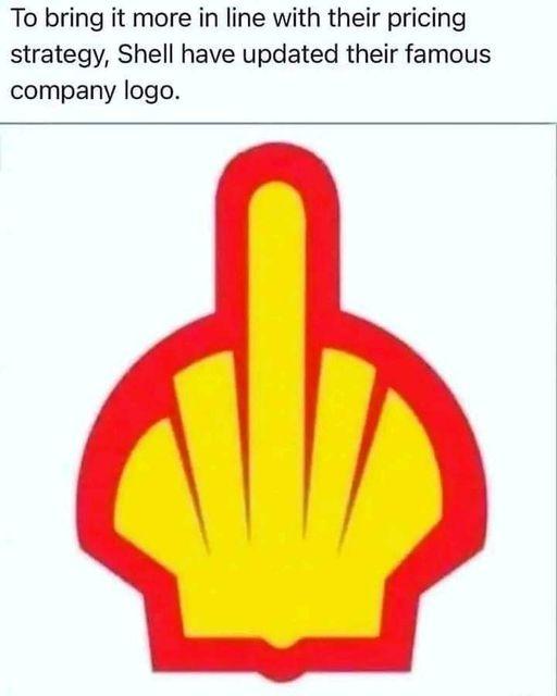 To bring it more in line with their pricing strategy Shell have updated their famous company logo