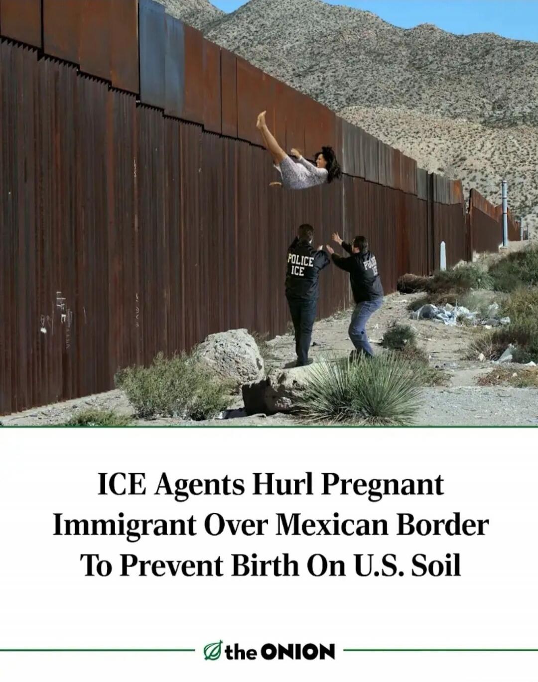 ICE Agents Hurl Pregnant Immigrant Over Mexican Border To Prevent Birth On U.S. Soil
