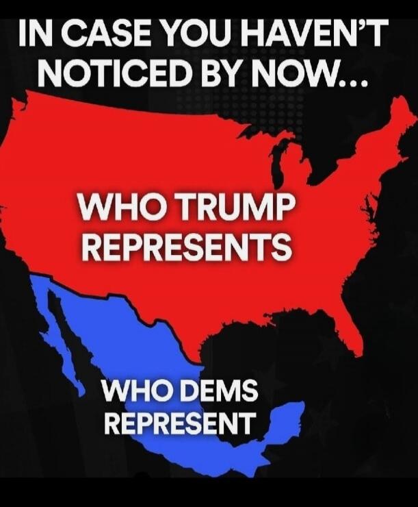 IN CASE YOU HAVEN'T NOTICED BY NOW... WHO TRUMP REPRESENTS WHO DEMS REPRESENT