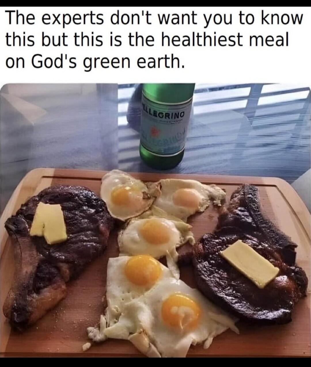 The experts don't want you to know this but this is the healthiest meal on God's green earth.