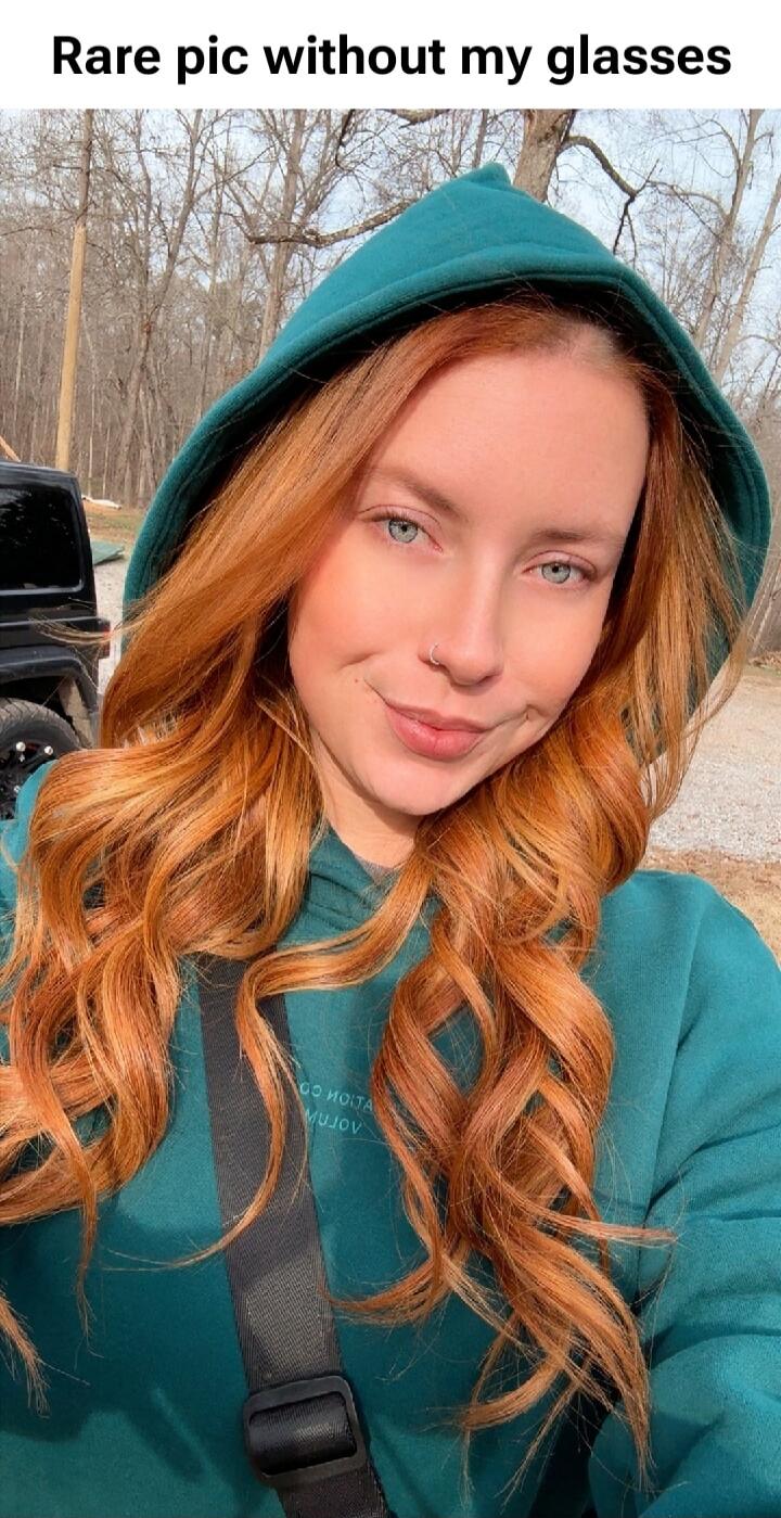 Rare pic without my glasses