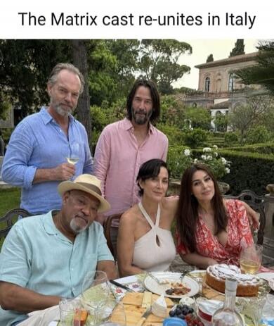 The Matrix cast re-unites in Italy