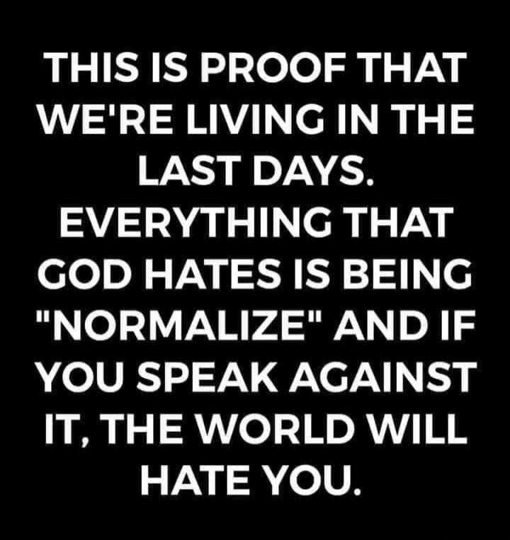 THIS IS PROOF THAT WE'RE LIVING IN THE LAST DAYS. EVERYTHING THAT GOD HATES IS BEING 