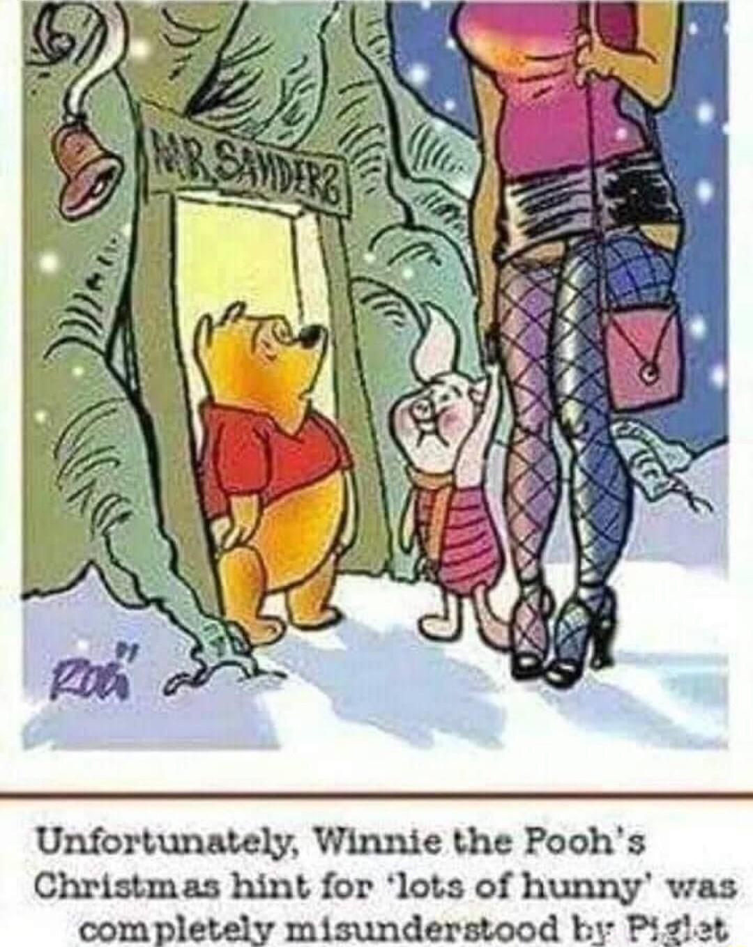 Unfortunately Winnie the Poohs Christmas hint for lots of hunny was t P completely misunderstood by