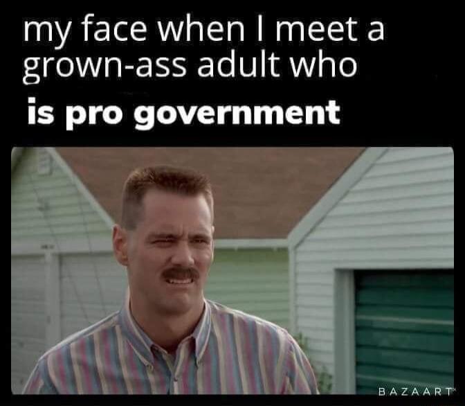 my face when meet a grown ass adult who is pro government