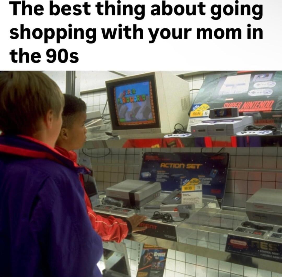 The best thing about going shopping with your mom in