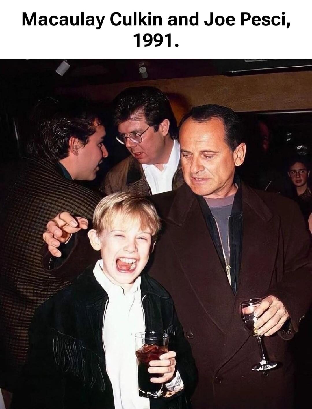 Macaulay Culkin and Joe Pesci, 1991.