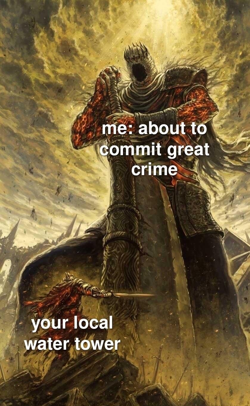 B your local watertower made with mematic