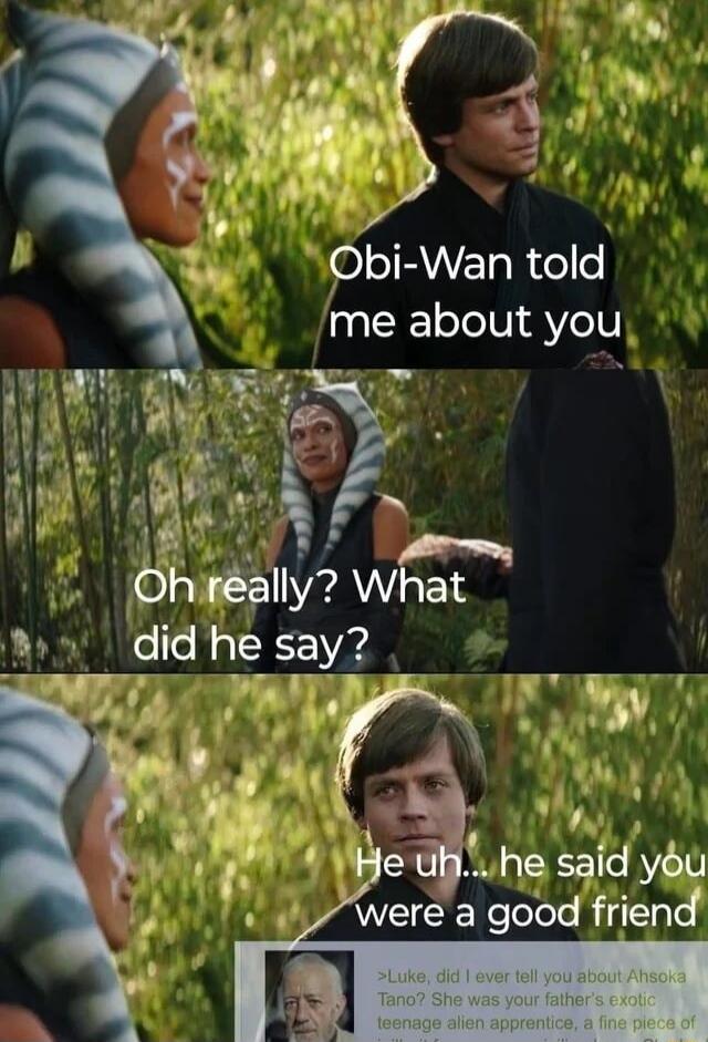 Gl X JJRNToR ol e me about you Ohieally What did he say vr v ohe sad yu were a good friend