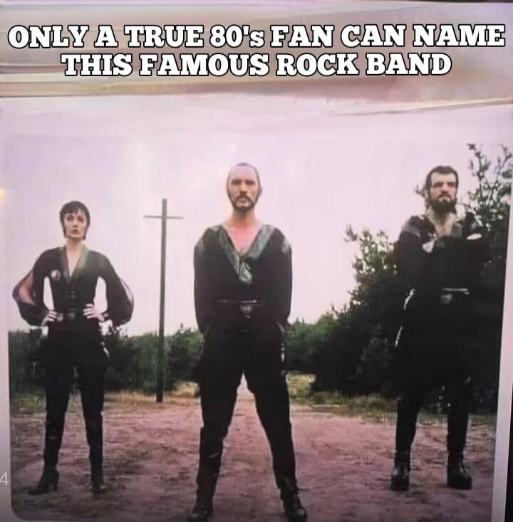 ONLY A TRUE 80'S FAN CAN NAME THIS FAMOUS ROCK BAND
